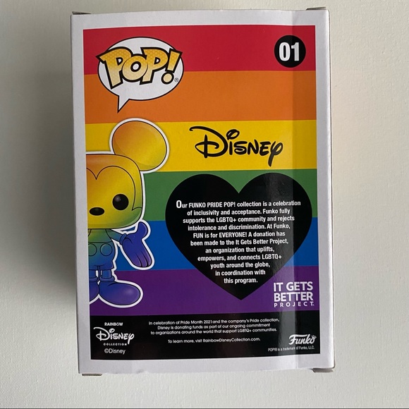 SOLD Rainbow Mickey Mouse Funko Pop! Disney 01 - Picture 3 of 7